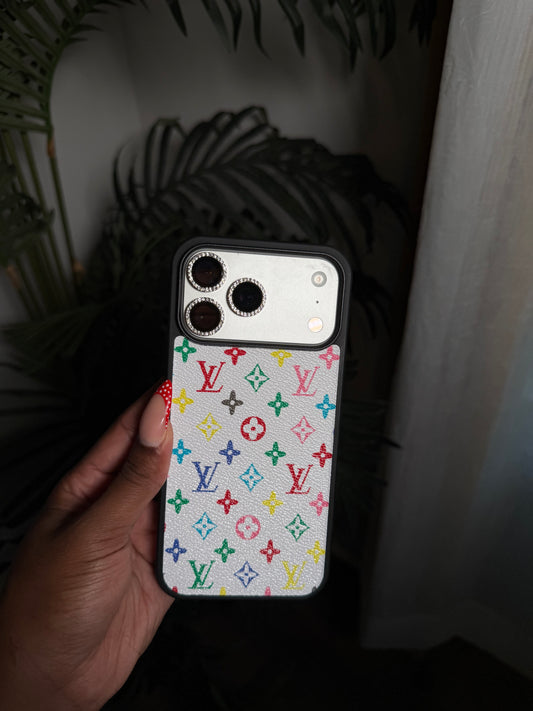 Colorful monogram case