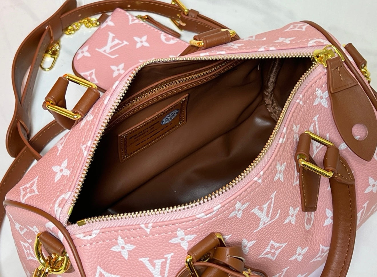 Monogram Pink Speedy